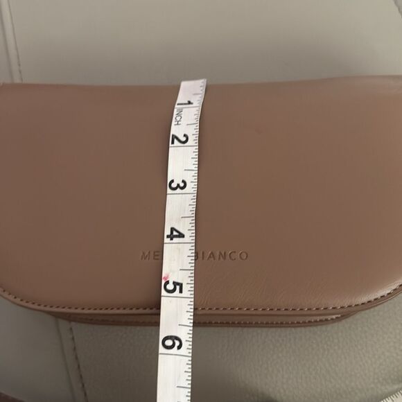 Melie Bianco Vegan Leather Shoulder Bag Adjustable Strap - Picture 3 of 16